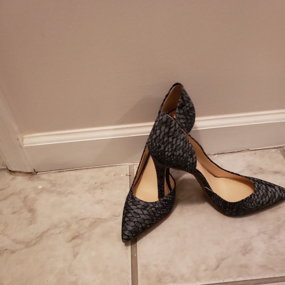 Jessica Simpson Denim Navy Stiletto Pumps